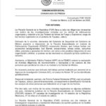 FGR informa sobre investigación por hechos de Tapalpa y la caída de El Mencho 